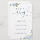 Dusty floral deed een ring op het vrijgezellenfees (Voorkant / Achterkant)