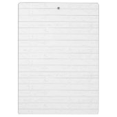 Dusty Floral Grey Wood Teacher Klembord (Achterkant)