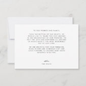 Dusty Floral Hartelijk dank | Begrotingsbrochure Bedankkaart (Achterkant)