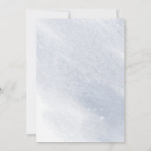 Dusty Gold et Blue Bridal Shower Invitation (Dos)