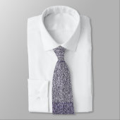 Dusty Gray en Grape Tweed Pattern Stropdas (Gebonden)