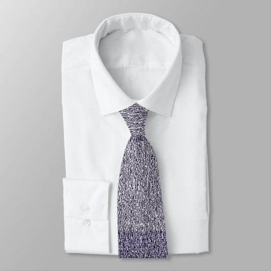 Dusty Gray en Grape Tweed Pattern Stropdas (Gebonden)