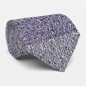 Dusty Gray en Grape Tweed Pattern Stropdas (Opgerold)