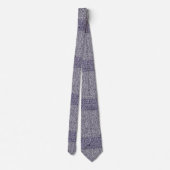 Dusty Gray en Grape Tweed Pattern Stropdas (Achterkant)