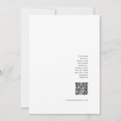 Dusty Green Boho Arch Photo QR Code Save the Date Kaart (Achterkant)