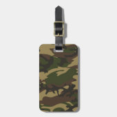 Dusty Green Camo Bagagelabel (Voorkant verticaal)