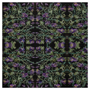 Dusty Green Columbine Fabric Stof