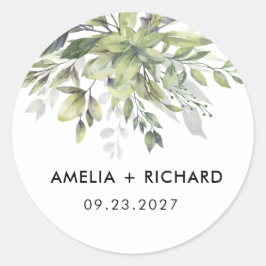 Dusty Green Eucalytus Ronde Sticker