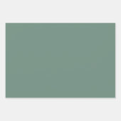 Dusty Green Kinderen Eid Mubarak Inpakpapier Vel (Voorkant 3)