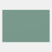 Dusty Green Moroccan Arabesque Pattern Inpakpapier Vel (Voorkant 3)