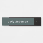 Dusty Green Professional Plain Modern Elegant Deurbordje (Voorkant)