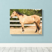 Dusty Horse Canvas 11x14 afdrukken (Insitu (Houten vloer))