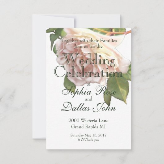 Dusty Ivory Roos Kaart (Voorkant)