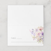 Dusty Lavendel Paarse Wildflower Bruiloft (Buitenkant ongevouwen)