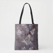 Dusty Lavender Butterfly Canvas tas (Voorkant)
