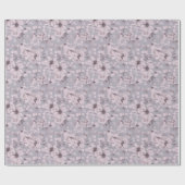 Dusty Lavender Floral Cadeaupapier (Vlak)