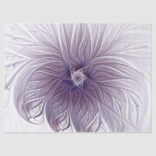 Dusty Lavender Fractal Flower Tissue Paper Tissuepapier
