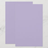 Dusty Lavender Solid Color Briefpapier (Voorkant / Achterkant)