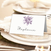 Dusty Mauve Bloemen Rozen Waterverf Bruiloft