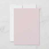 Dusty Mauve Botanical Save the Date Aankondiging (Achterkant)