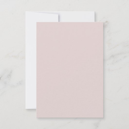 Dusty Mauve Botanical Save the Date Aankondiging (Achterkant)