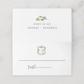 Dusty Mauve Botanische Bruiloft (Buitenkant ongevouwen)