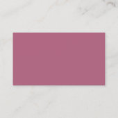 Dusty Mauve Carte de visite rose (Dos)
