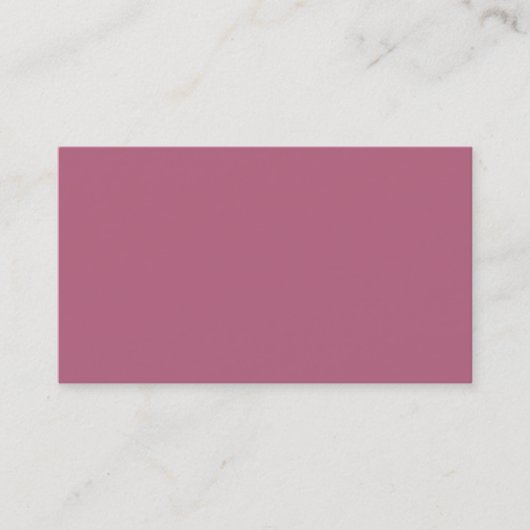 Dusty Mauve Carte de visite rose (Devant)