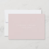 Dusty Mauve Pampas Grass Wedding Carte RSVP (Dos)