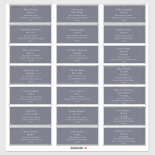 Dusty Paars en Beige Font Guest Adresetiketten Sticker