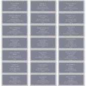 Dusty Paars en Beige Font Guest Adresetiketten Sticker (Voorkant)