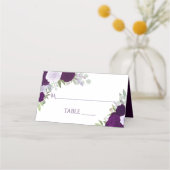 Dusty Paars & Plum Rozen Elegant Wedding Write-In (Voorkant)