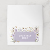 Dusty Paarse Fairy Wildflower Verjaardag Voedsel L (Buitenkant ongevouwen)