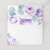 Dusty Paarse Roos Weddenschapskaart (Buitenkant ongevouwen)