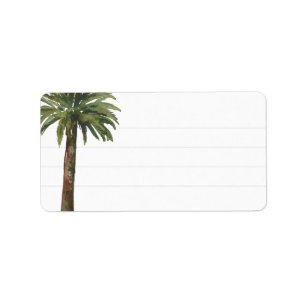 Dusty Palm Blanco blanco adres Etiket