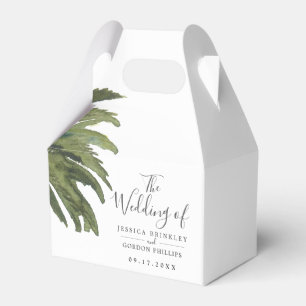 Dusty Palm Weddenschap Wit Dank je wel voor doos Bedankdoosjes
