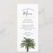 Dusty Palms | Menu Kustbruiloft Dinner Event (Voorkant / Achterkant)