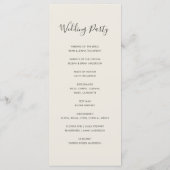 Dusty Palms | Weddenschap Programma (Achterkant)