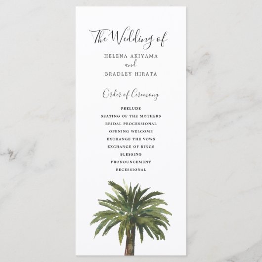 Dusty Palms | Weddenschap Programma (Voorkant)