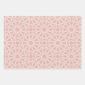 Dusty Pink Arabesque Pattern Gift Wrapping Paper (Voorkant 2)