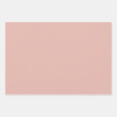 Dusty Pink Classic naadloos Damask Patroon Inpakpapier Vel (Voorkant 3)