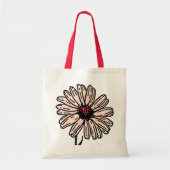 Dusty Pink Daisy flower Tote Bag (Voorkant)