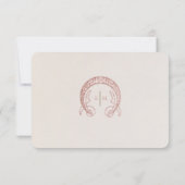 Dusty Pink Daisy Insert Hartelijk dank voor de kaa Kaart (Achterkant)