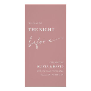 Dusty Pink de avond voor repetitie diner teken Perfect Poster