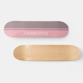 Dusty Pink & Dusty Paars Skateboard (Horizontaal)