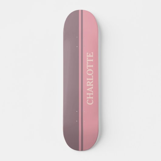 Dusty Pink & Dusty Paars Skateboard (Voorkant)