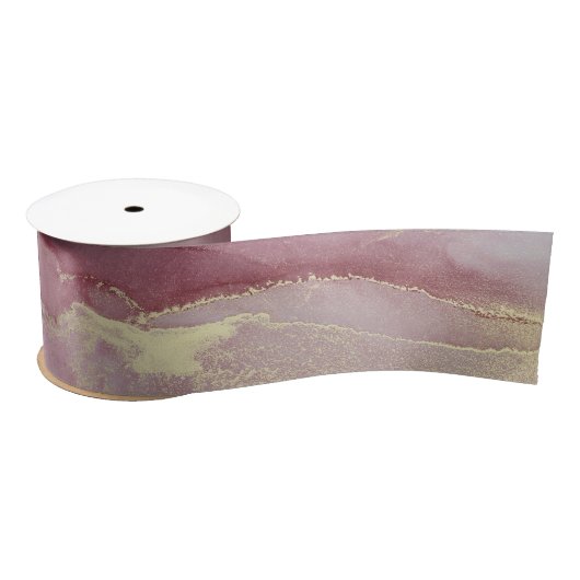 Dusty Pink en Gold Abstract Lint (Spoel)