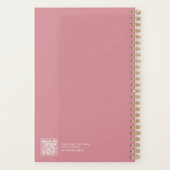 Dusty Pink Feminine Minimalist Floral Planner (Dos)