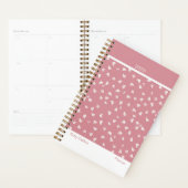Dusty Pink Feminine Minimalist Floral Planner (Devant avec enveloppe)