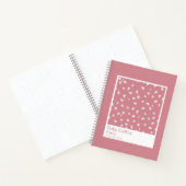 Dusty Pink Floral Aesthetic Notebook Notitieboek (Binnen)